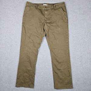 Bulletprufe Men's 36x32 Brown Pants Chino Skateboarding Workwear Durable Stretch
